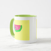 Mug Fruit de pastèque juteux rose (Devant gauche)