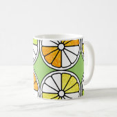 Mug Fruit De Tranches D'Agrumes, Été Sans Fruit. (Devant droit)