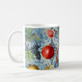 Mug Fruit d'été méditerranéen & Mosaïque Bleue Blanc (Gauche)