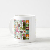 Mug Fruit Fleur Cool mignonne Girl Retro Floral (Devant gauche)