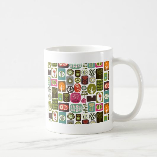 Mug Fruit Fleur Cool mignonne Girl Retro Floral (Droite)