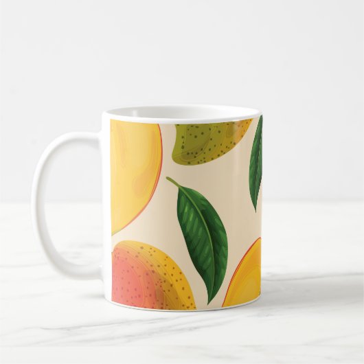 Mug Fruit Mango Motif sans joint (Gauche)