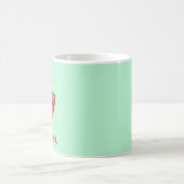Mug Fruit Monogram kawaii sur turquoise (Centre)
