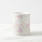 Mug Fruit motif transparent | motif de surface de frui (Centre)