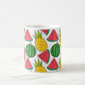 Mug Fruit motif transparent | motif de surface de frui (Centre)