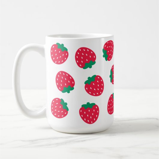Mug Fruit Rouge mignonne pour fraises LoveMug (Gauche)