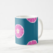 Mug Fruit sans couture motif avec orange. abstrait, ar (Devant droit)