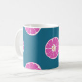 Mug Fruit sans couture motif avec orange. abstrait, ar (Devant gauche)