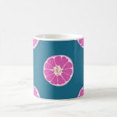 Mug Fruit sans couture motif avec orange. abstrait, ar (Centre)
