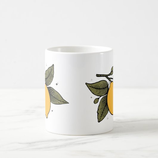 Mug Fruit vintage au citron (Centre)