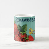 Mug Fruit vintage Crate Étiquette Art Patriot Fraises (Centre)