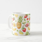 Mug Fruité Bananes Fraises Ananas Citrons (Devant gauche)