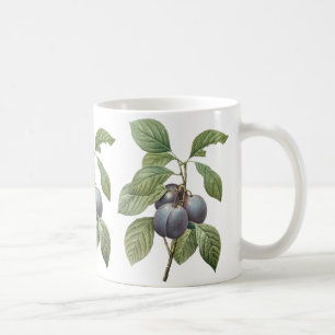 Mug Fruits alimentaires anciens, prunes de jardin viol