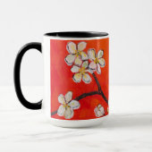 Mug Fruits blancs Fleur Orange Odeur rouge du printemp (Gauche)