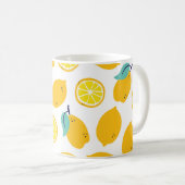 Mug Fruits citrons sans couture motif (Devant droit)