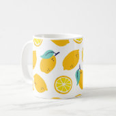 Mug Fruits citrons sans couture motif (Devant gauche)