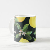 Mug Fruits de citron : Conception Motif transparente (Devant gauche)
