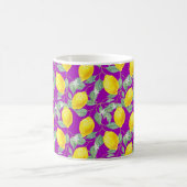 MUG FRUITS DE CITRON SUR FOND VIOLET (Centre)