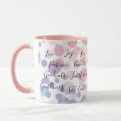 Mug Fruits de l'esprit Bible Verse Citation chrétienne (Gauche)