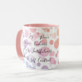 Mug Fruits de l'esprit Bible Verse Citation chrétienne (Devant gauche)