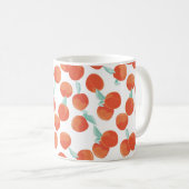 Mug Fruits de pêche, motif d'été. (Devant droit)