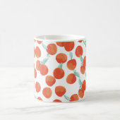 Mug Fruits de pêche, motif d'été. (Centre)