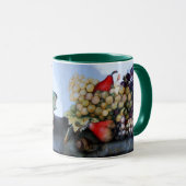 MUG FRUITS DE SAISON 1 - RAISONS ET PEARS (Devant droit)