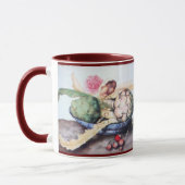 MUG FRUITS DE SAISON 4- ARTICHOKES, ROSE & FRAISES (Gauche)