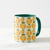 Mug Fruits d'oranges mignons (Devant droit)