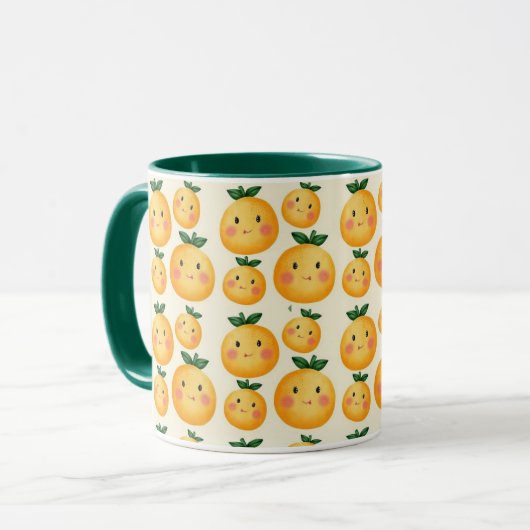 Mug Fruits d'oranges mignons (Devant gauche)