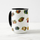 Mug Fruits et fleurs vintages (Devant gauche)