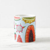 Mug Fruits Exotiques : Imprimé tendance sans couture. (Centre)