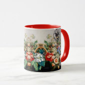 MUG FRUITS, FLEURS, PÂTISSERIES, PEACHES ET PETIT OISE (Devant droit)