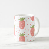 Mug Fruits fraises arrière - plan (Devant droit)