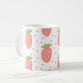 Mug Fruits fraises arrière - plan (Devant gauche)
