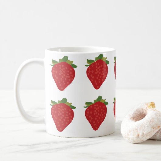 Mug Fruits mûrs de fraises Berry (Avec donut)