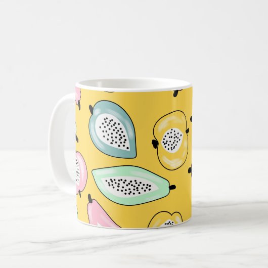 Mug Fruits tropicaux : Motif d'impression dynamique (Devant gauche)