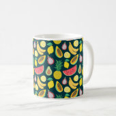 Mug fruits tropicaux sans couture motif (Devant droit)