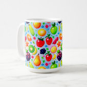Mug Fruits Tropicaux Vibrants (Devant gauche)