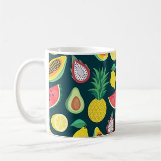 Mug Fruits tropicaux Vintage Motif Bliss