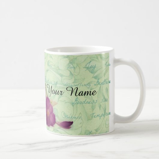 Mug Fruits verts et pourpres de fleur de l'esprit (Droite)