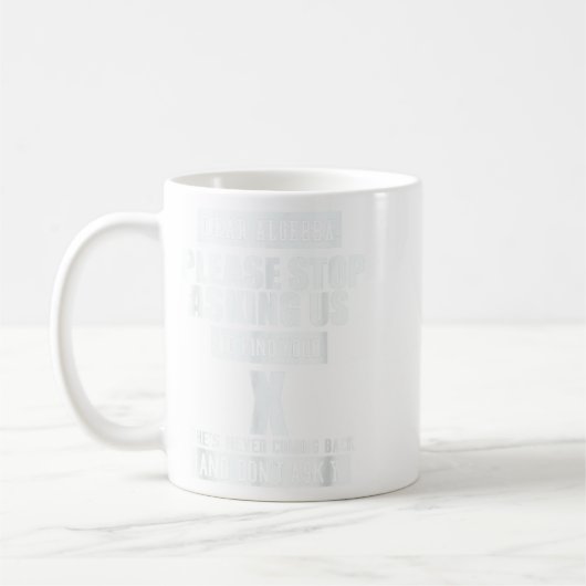Mug Ft-designs Dear Algebra - Funny Mathematical Sloga (Gauche)