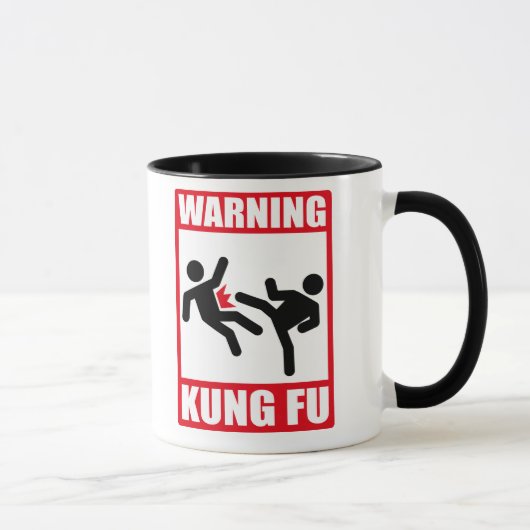 Mug fu d'avertissement de kung (Droite)