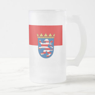 Mug Fůag de Hesse en verre dépoli de bière