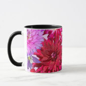 Mug Fuchsia Abstrait Floral Dahlia Café (Gauche)