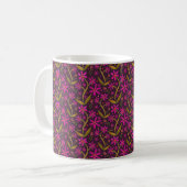 Mug Fuchsia | Dancing Daisies Watercolor (Devant gauche)
