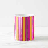 Mug Fuchsia et jaune cinq bandes motif (Centre)