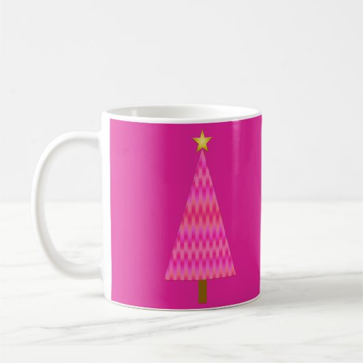 Mug Fuchsia Pink Ombre moderne (Gauche)