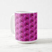 Mug Fuchsia Ranunculus - Design Floral moderne (Devant gauche)