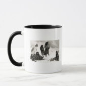 Mug Fuegians allant commercer Zapallos (Gauche)